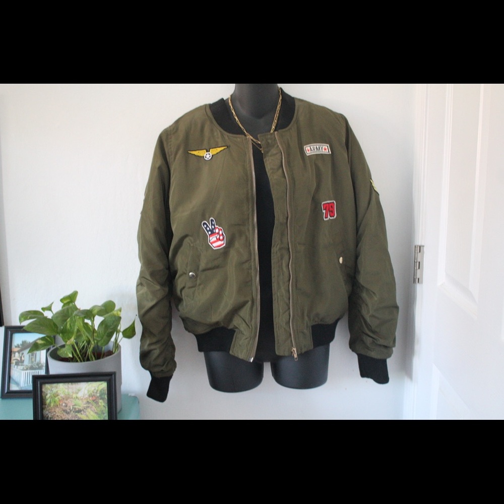 Green Bomber Jacket